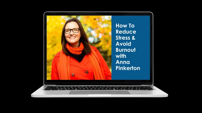 Anna Pinkerton talking about stress reduction with Dr Dan